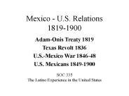 Mexico - U.S. Relations 1819-1900