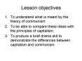 Lesson objectives PowerPoint PPT Presentation