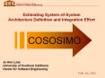 Estimating System-of-System Architecture Definition and Integration Effort PowerPoint PPT Presentation