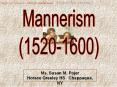 Mannerism PowerPoint PPT Presentation
