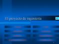 El proyecto de ingenier PowerPoint PPT Presentation