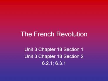 The French Revolution