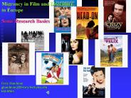 Migrancy in Film and Literature in Europe