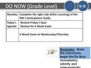 DO NOW (Grade Level)