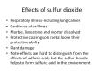 Effects of sulfur dioxide PowerPoint PPT Presentation