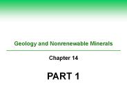 Geology and Nonrenewable Minerals