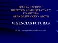 POLICIA NACIONAL DIRECCION ADMINISTRATIVA Y FINANCIERA AREA DE SERVICIO Y APOYO PowerPoint PPT Presentation