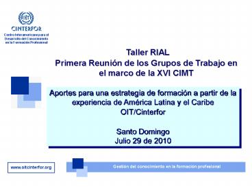 Experiencias TIC formaci