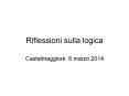 Riflessioni sulla logica PowerPoint PPT Presentation