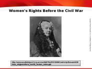 Women's Rights Before the Civil War