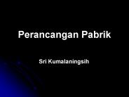 Perancangan Pabrik