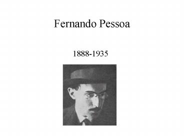 Fernando Pessoa