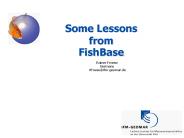 Some Lessons from FishBase