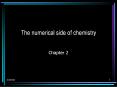 The numerical side of chemistry PowerPoint PPT Presentation