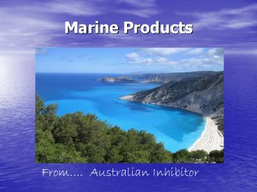 Marine Products