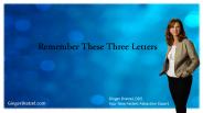 Remember These Three Letters