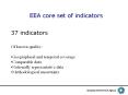 EEA core set of indicators PowerPoint PPT Presentation