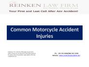Common Motorcycle Accident Injuries
