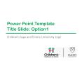Power Point Template Title Slide: Option1 PowerPoint PPT Presentation