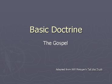 Basic Doctrine