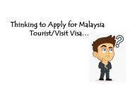 Malaysia Visit Visa