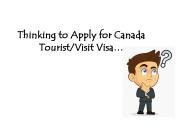 Canada Visit Visa ApplicationProcess