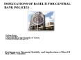 IMPLICATIONS OF BASEL II FOR CENTRAL BANK POLICIES PowerPoint PPT Presentation