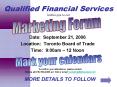 Qualified Financial Services   invites you to our PowerPoint PPT Presentation