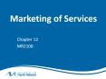 Marketing of Services PowerPoint PPT Presentation