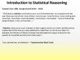 Introduction to Statistical Reasoning PowerPoint PPT Presentation
