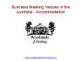 Business Meeting Venues in the Australia - Accommodation PowerPoint PPT Presentation