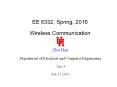 EE 6332, Spring, 2016 Wireless Communication PowerPoint PPT Presentation