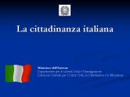 La cittadinanza italiana