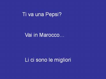 Pepsi Cola en Marruecos