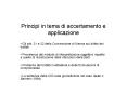 Principi in tema di accertamento e applicazione PowerPoint PPT Presentation