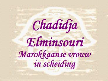 Chadidja Elminsouri