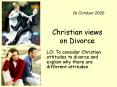 Christian views on Divorce PowerPoint PPT Presentation