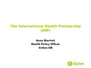 The International Health Partnership (IHP)