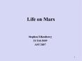 Life on Mars PowerPoint PPT Presentation