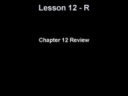 Lesson 12 - R