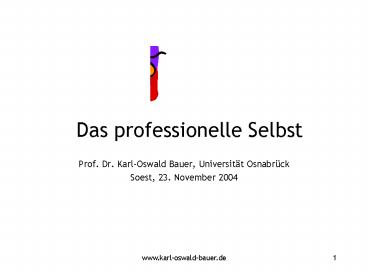 Das professionelle Selbst