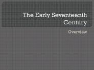 The Early Seventeenth Century