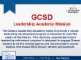 GCSD Leadership Academy Mission PowerPoint PPT Presentation
