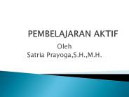PEMBELAJARAN AKTIF