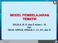 MODEL PEMBELAJARAN TEMATIK PowerPoint PPT Presentation
