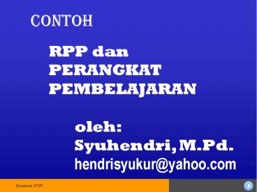 RPP dan PERANGKAT PEMBELAJARAN