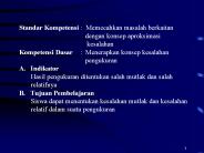 Standar Kompetensi