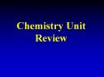 Chemistry Unit Review PowerPoint PPT Presentation