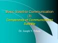 Basic Satellite Communication (3) Components of Communications Satellite PowerPoint PPT Presentation