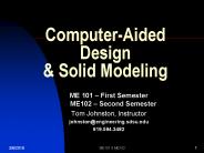 PPT – INTRODUCTION TO COMPUTER AIDED DESIGN AND MANUFACTURING ...